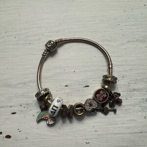 Pandora Silver Charm Bracelet with Charms